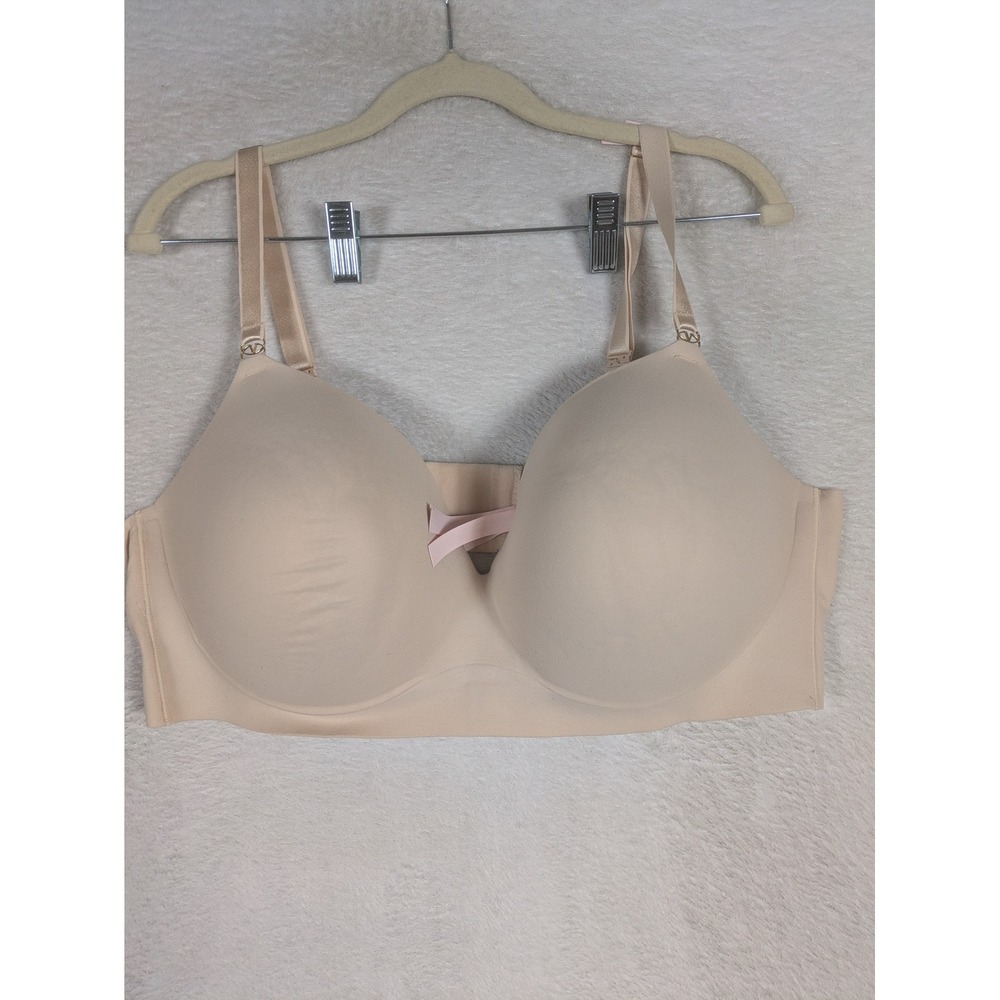 Victoria's Secret Bra Women's 44D Beige Dream Angels Wireless Padded Smooth